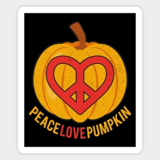 Peace Love Pumpkin Thanksgiving Magnet